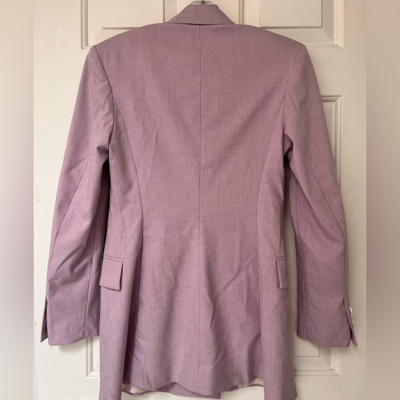 NWT ZARA Lilac Tailored Double-Breasted Blazer | XS - Picture 9 of 16